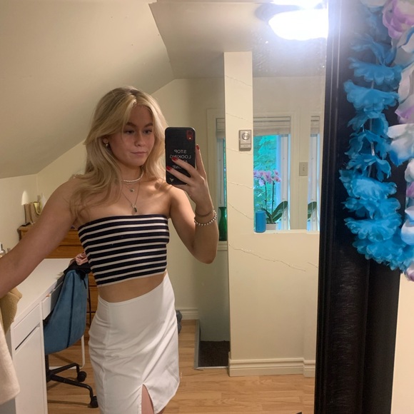 Babaton Tube Top XS (navy/white) - Picture 3 of 3